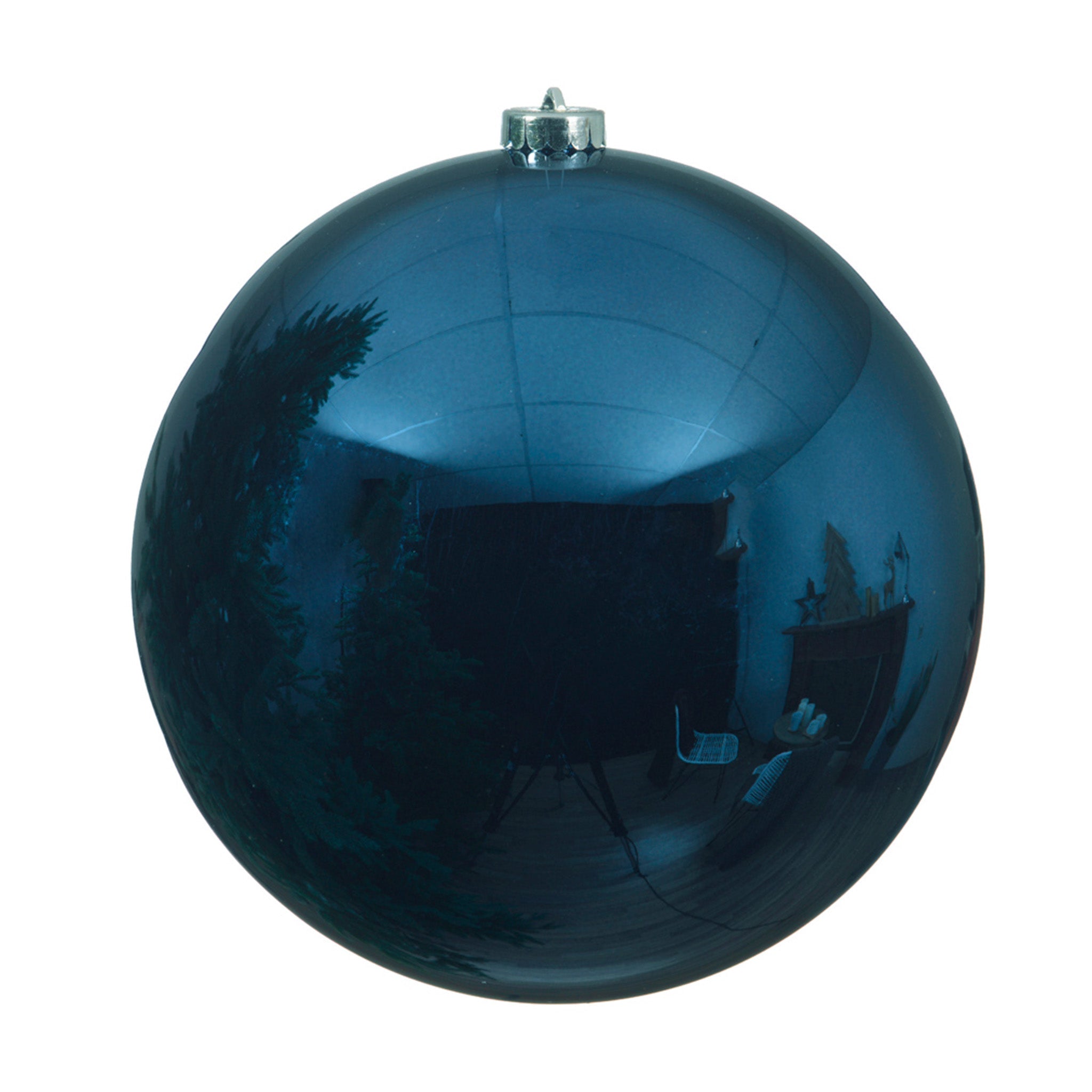 Baubles polystyrene shiny - night blue