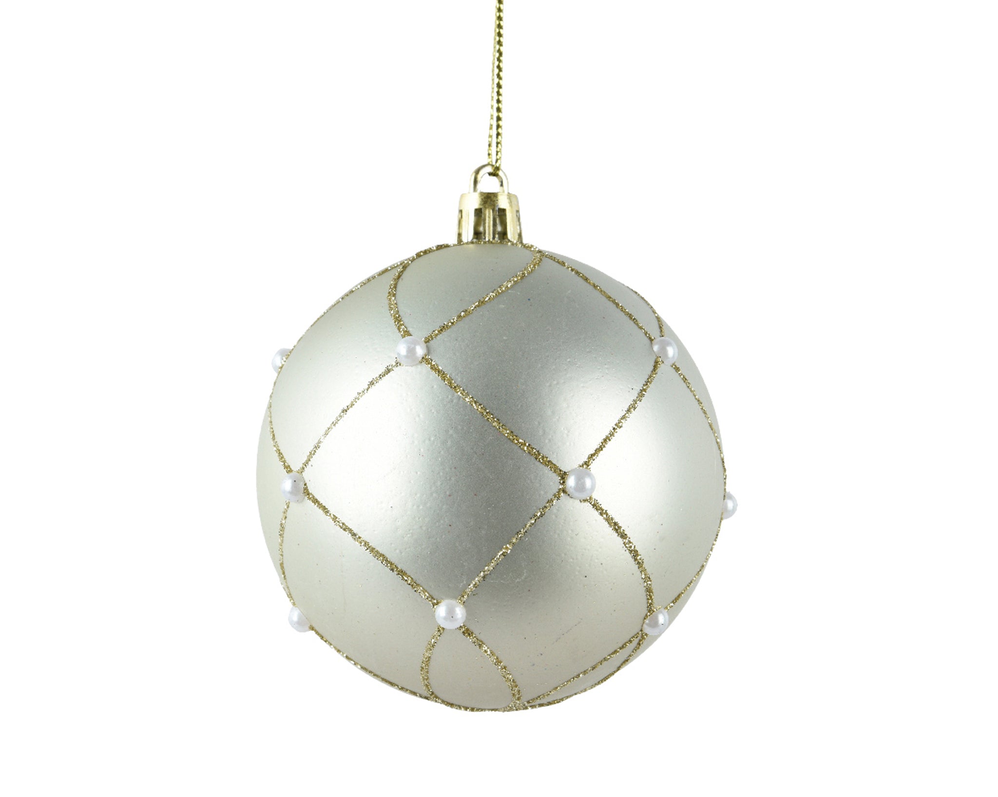 Bauble pp matt pearl - pearl