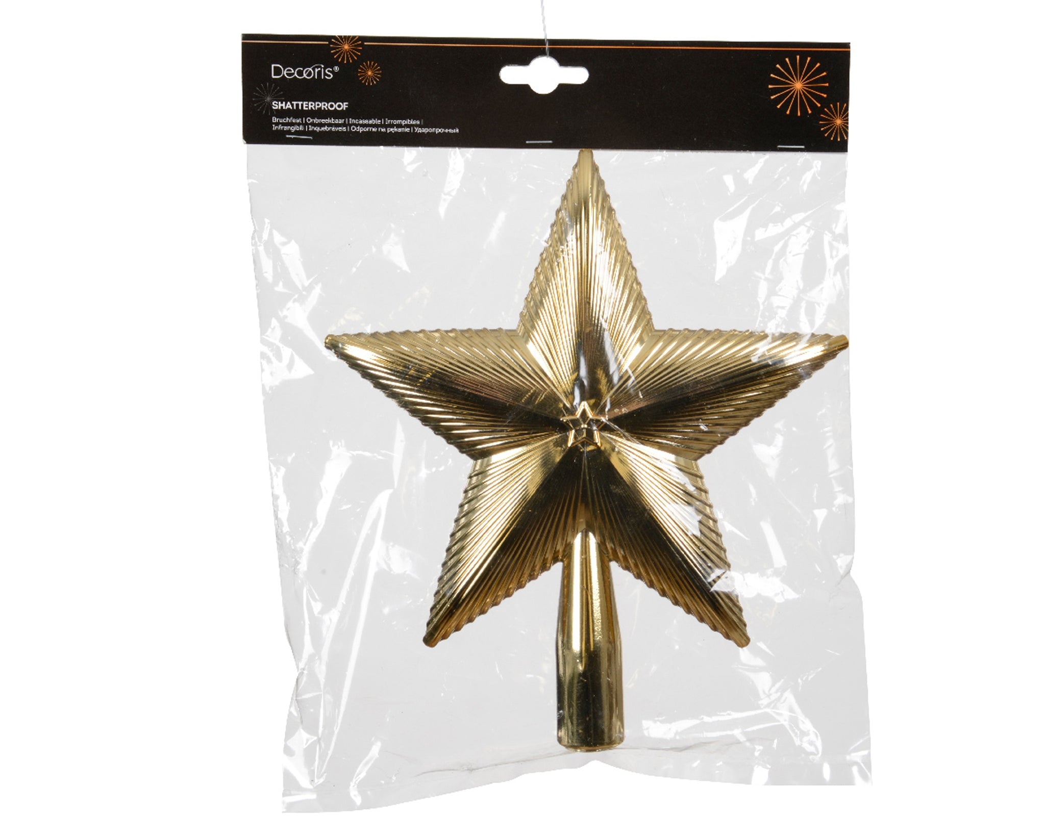 Star polystyrene shiny - light gold