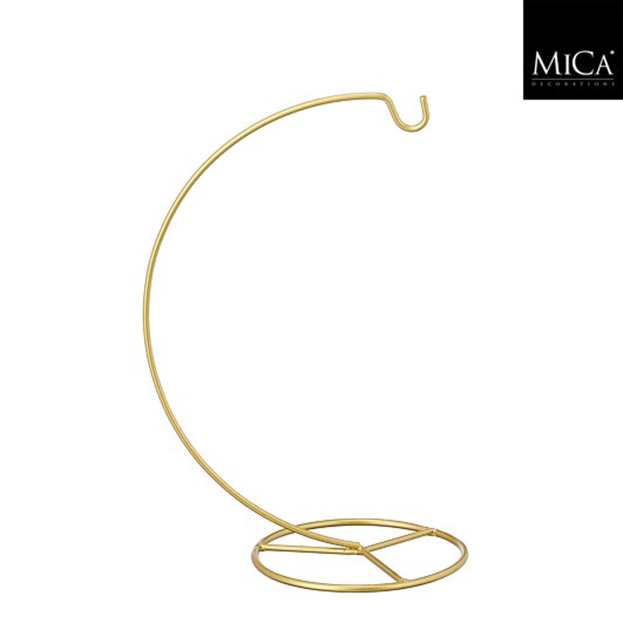 Ornament holder gold - h27xd13cm