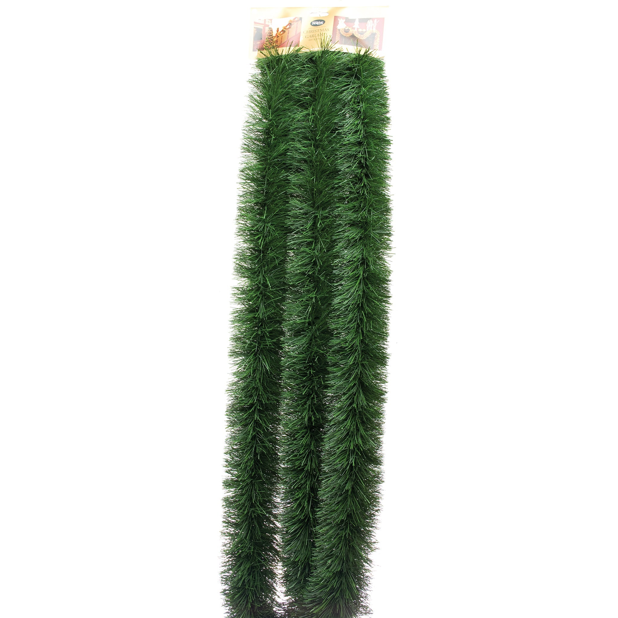 600cm x 10cm fine cut green garland