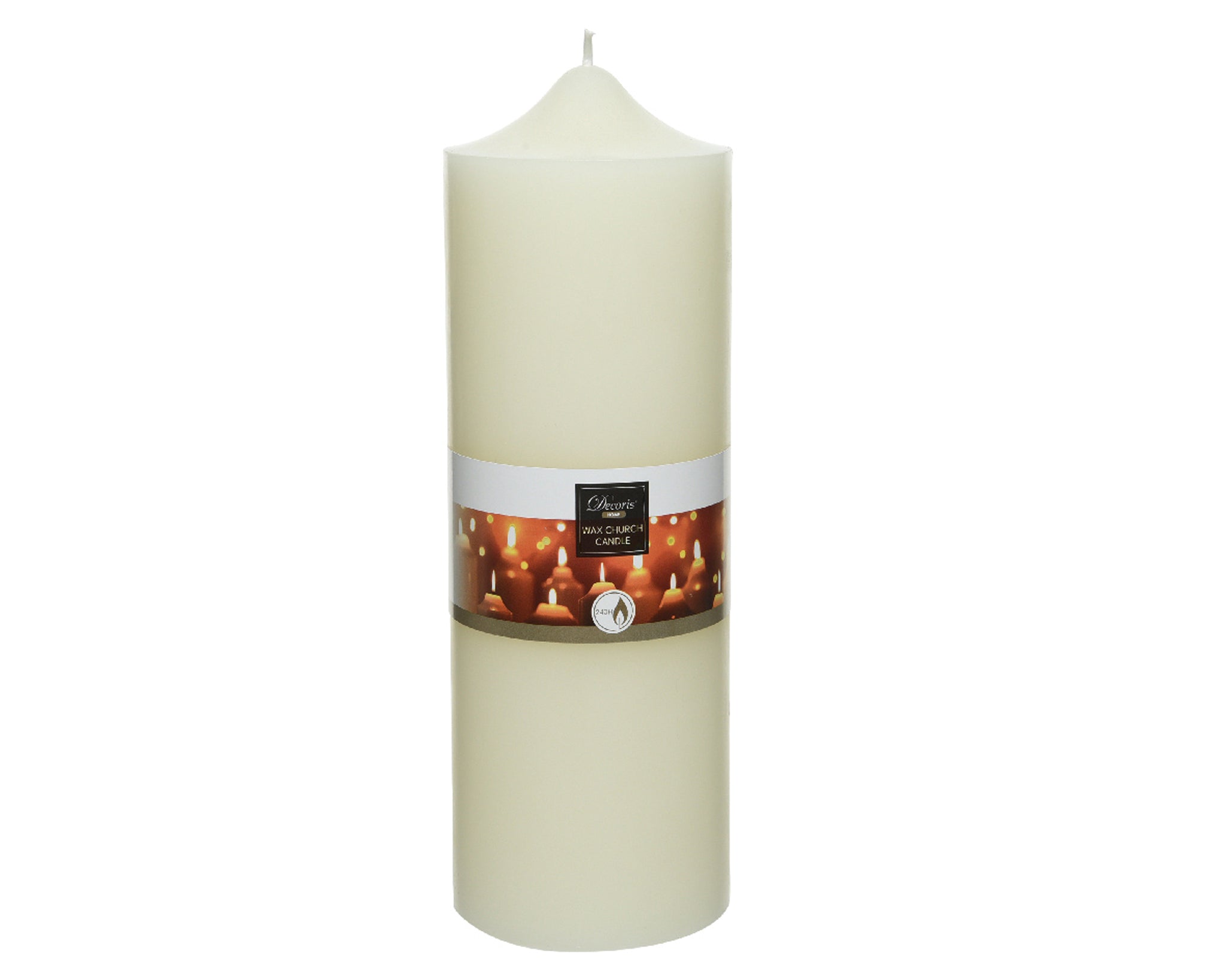 Church candle paraffin - ivory Candle