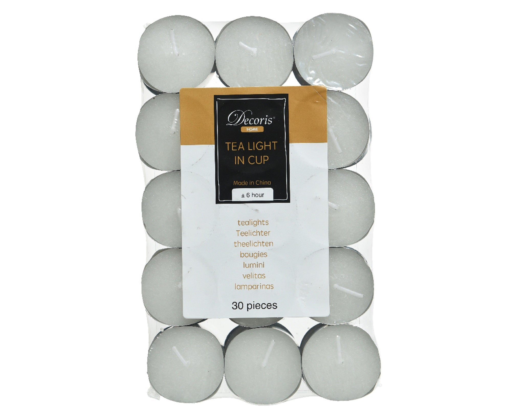 Tealight paraffin - white