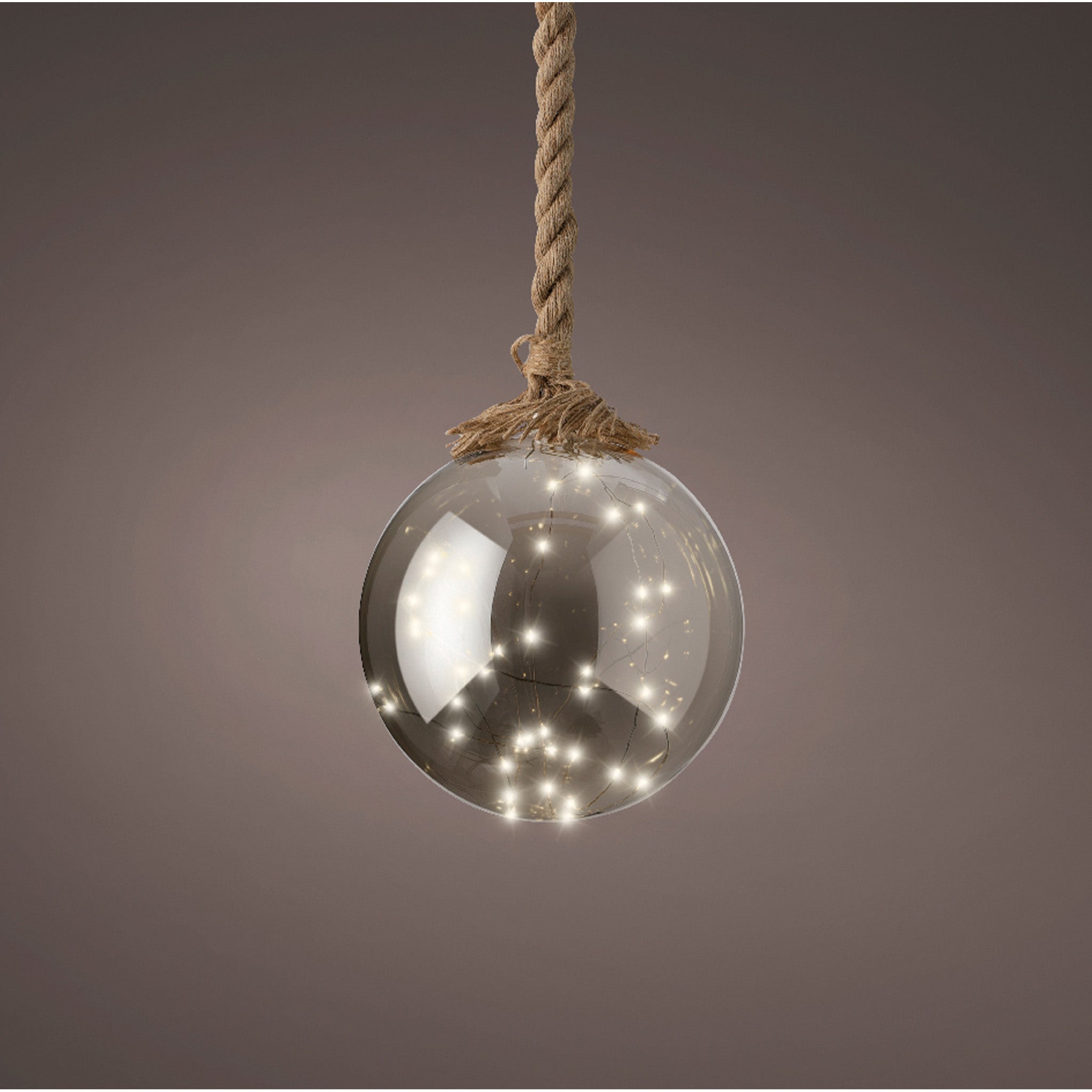 Micro LED ball steady BO indoor  smokey/classic warm - dia20cm