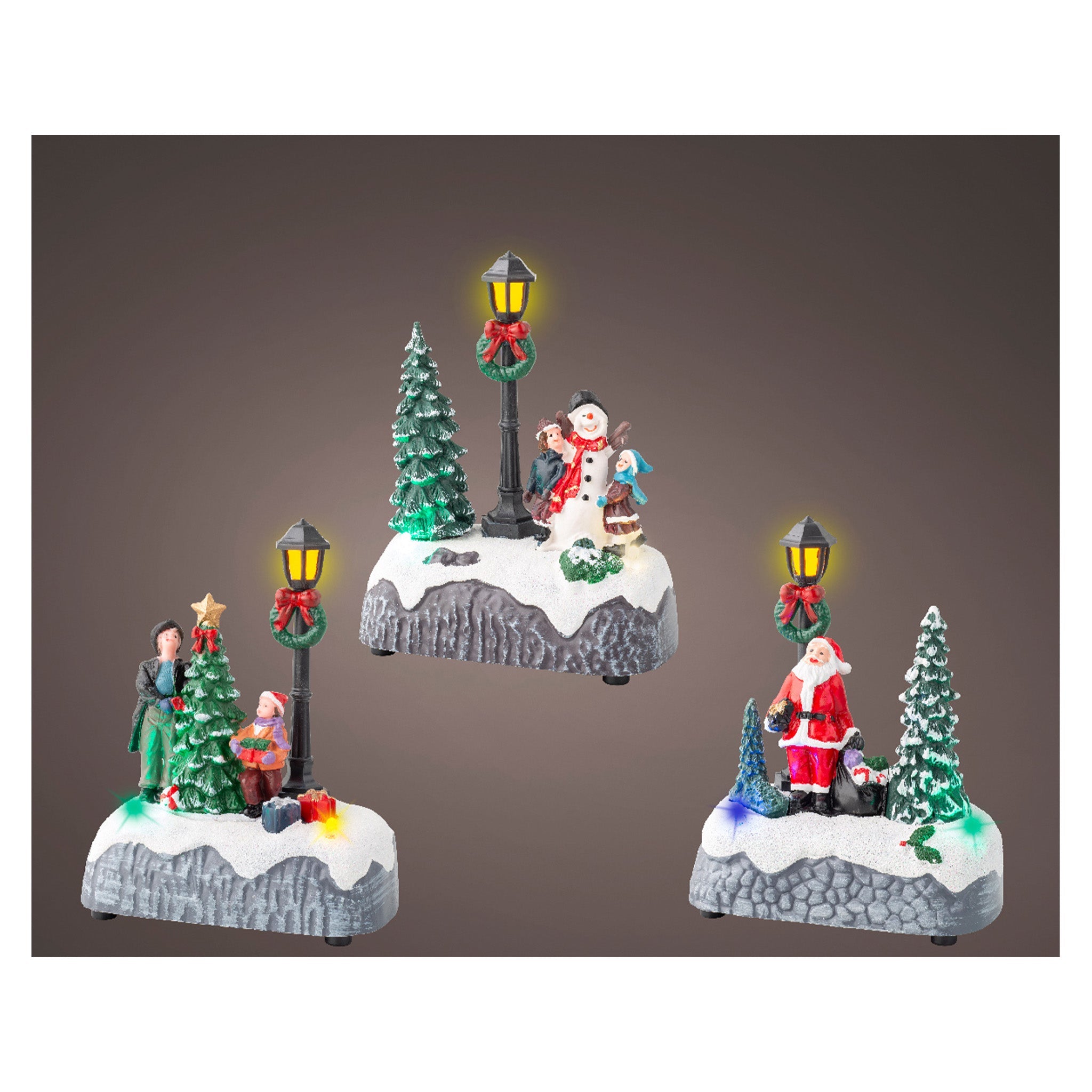 LED scenery plastic steady BO indoor 3ass - multi/colour changing