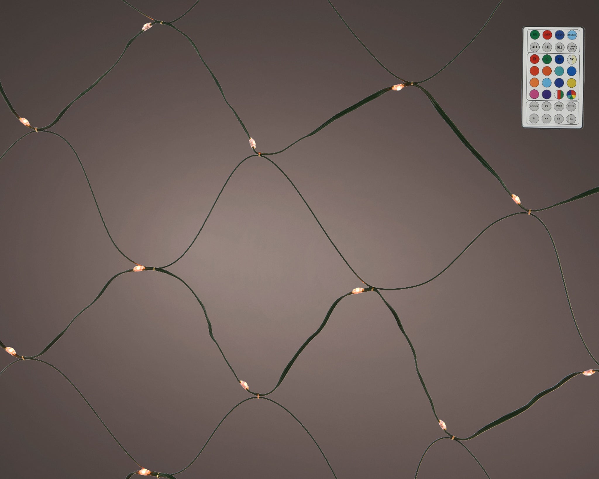 Micro LED dancing lights gb pvc colour changing effects outdoor - green/warm white/colour changing