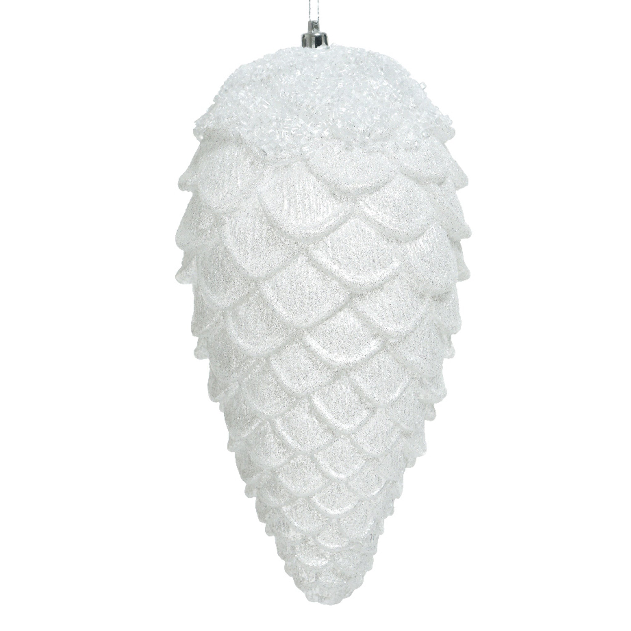 Pinecone shatterproof glitter - white