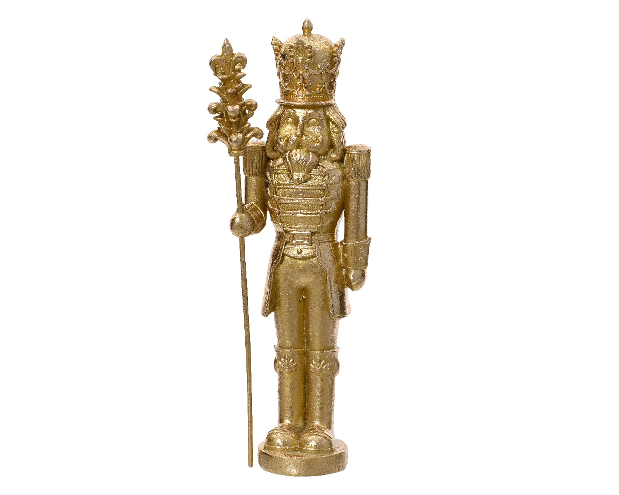 Nutcracker polyresin standing - gold