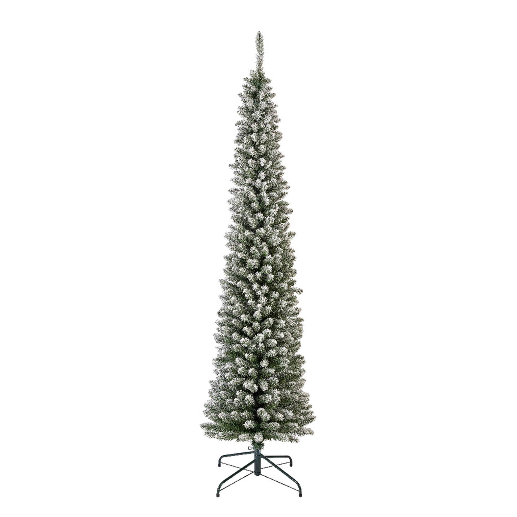 8ft Pencil pine snowy  green/white - dia70cm x H.240cm