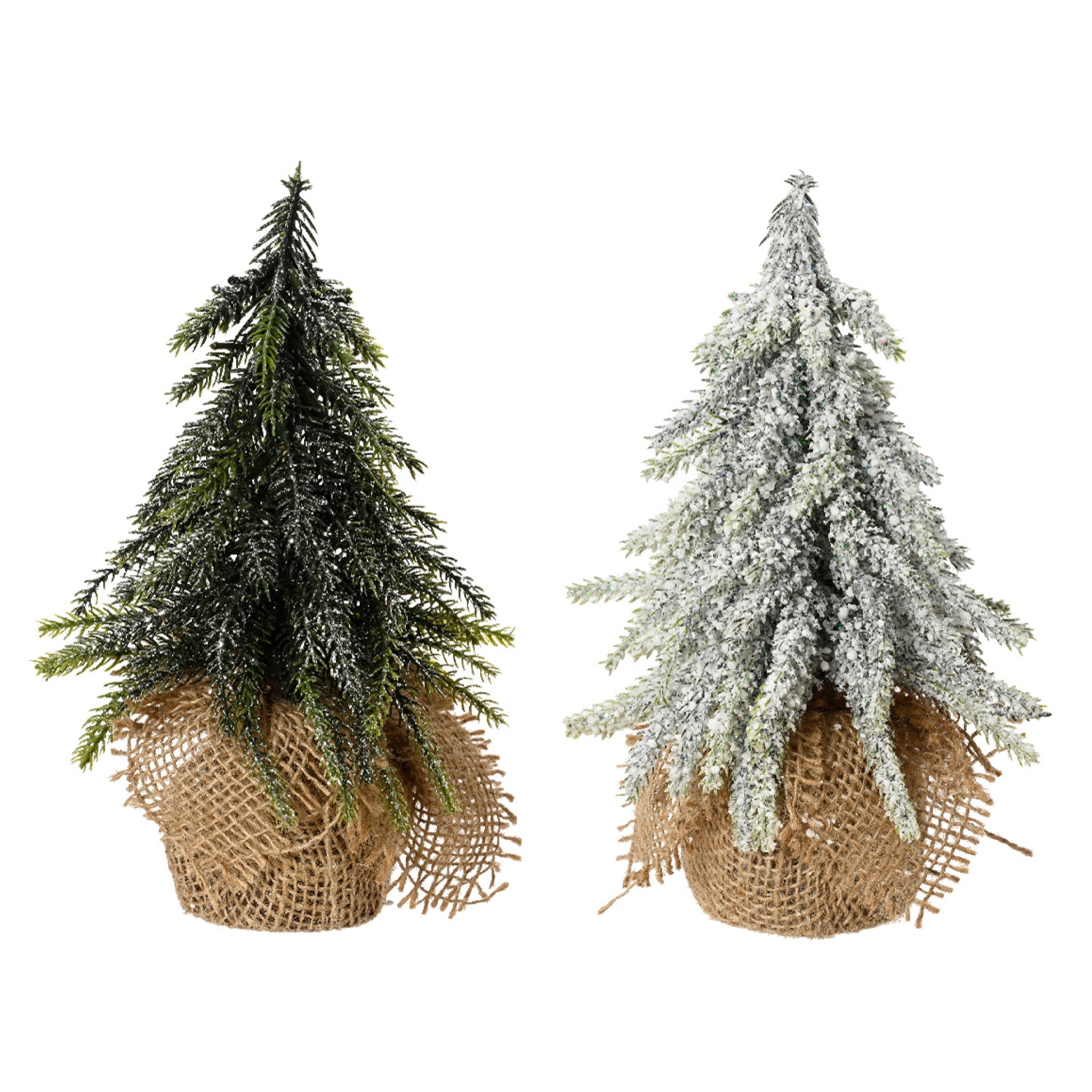 Mini tree glitter, snow 2ass indoor - assorted