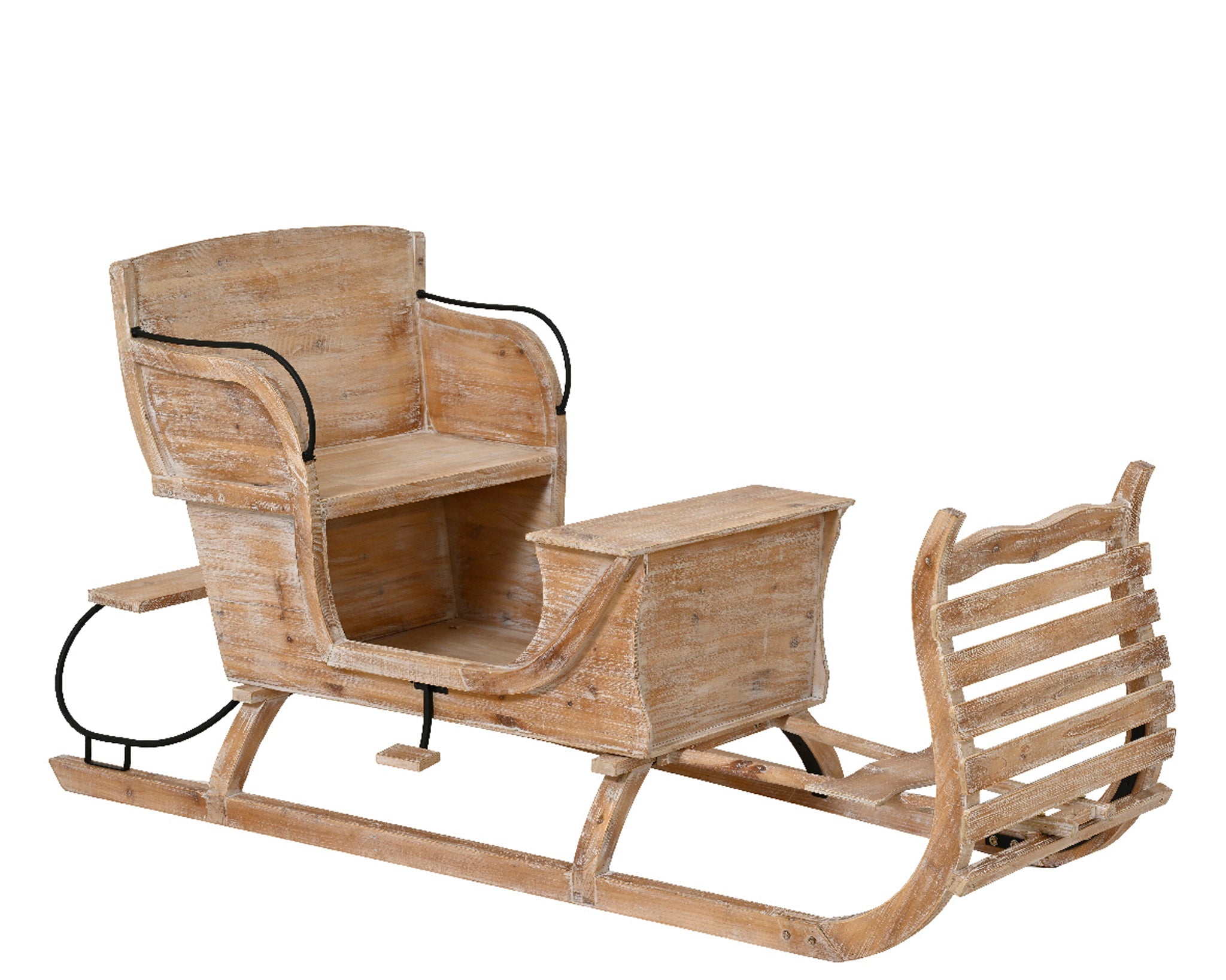 Sleigh firwood fsc 100% - white washed