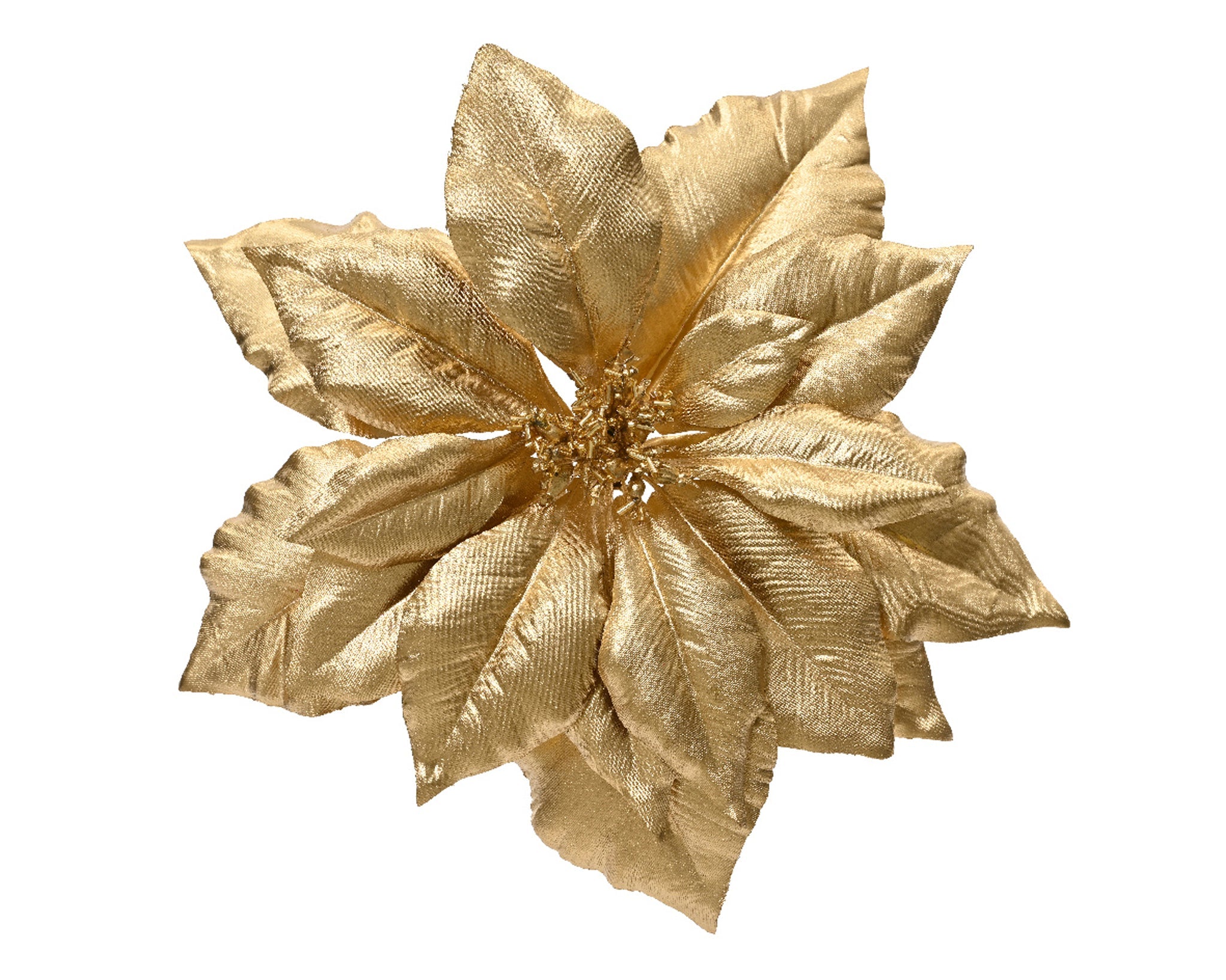 Poinsettia poinsettia polyester glitter edge - gold