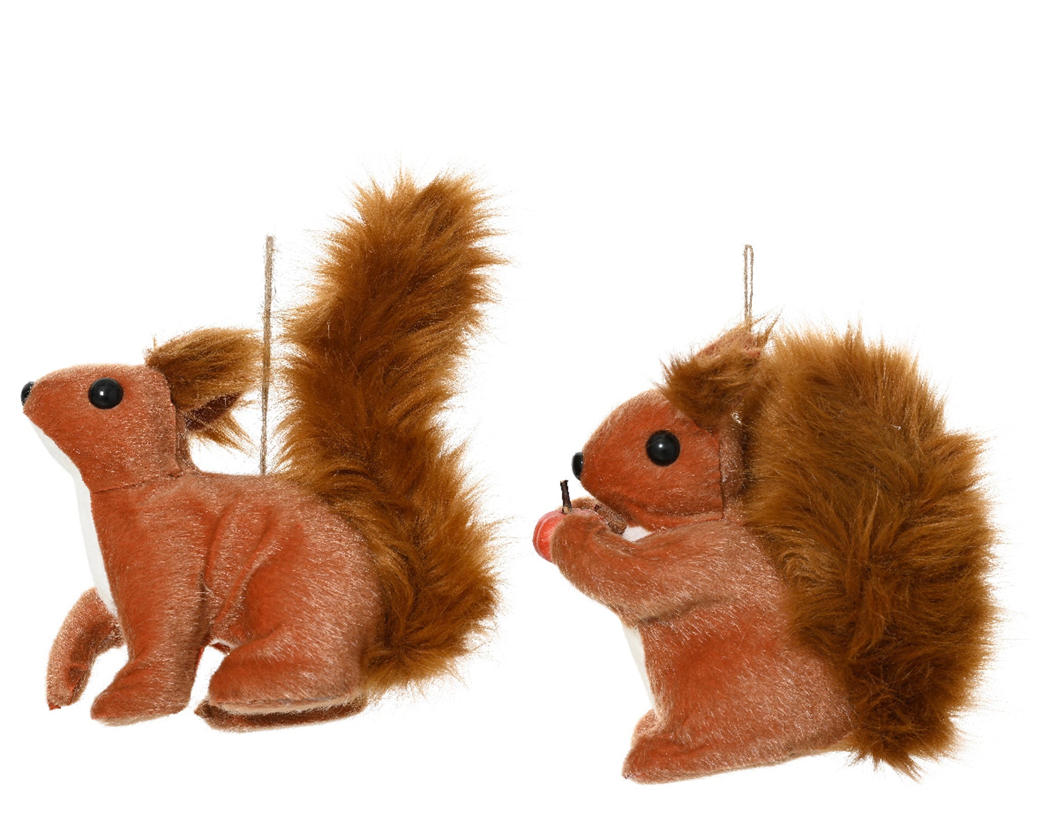 Squirrel artificial fur foam pumpkin 2ass - brown