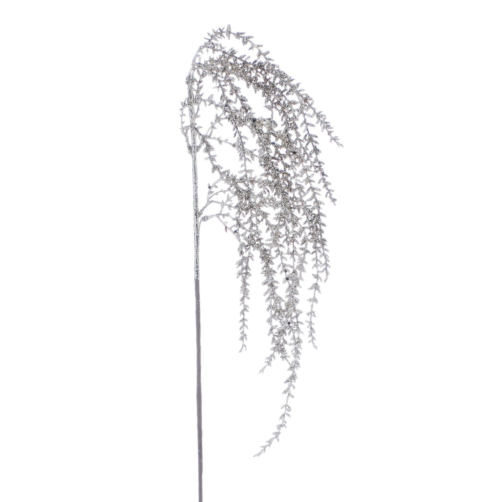 62cm champagne glitter hanging down spray