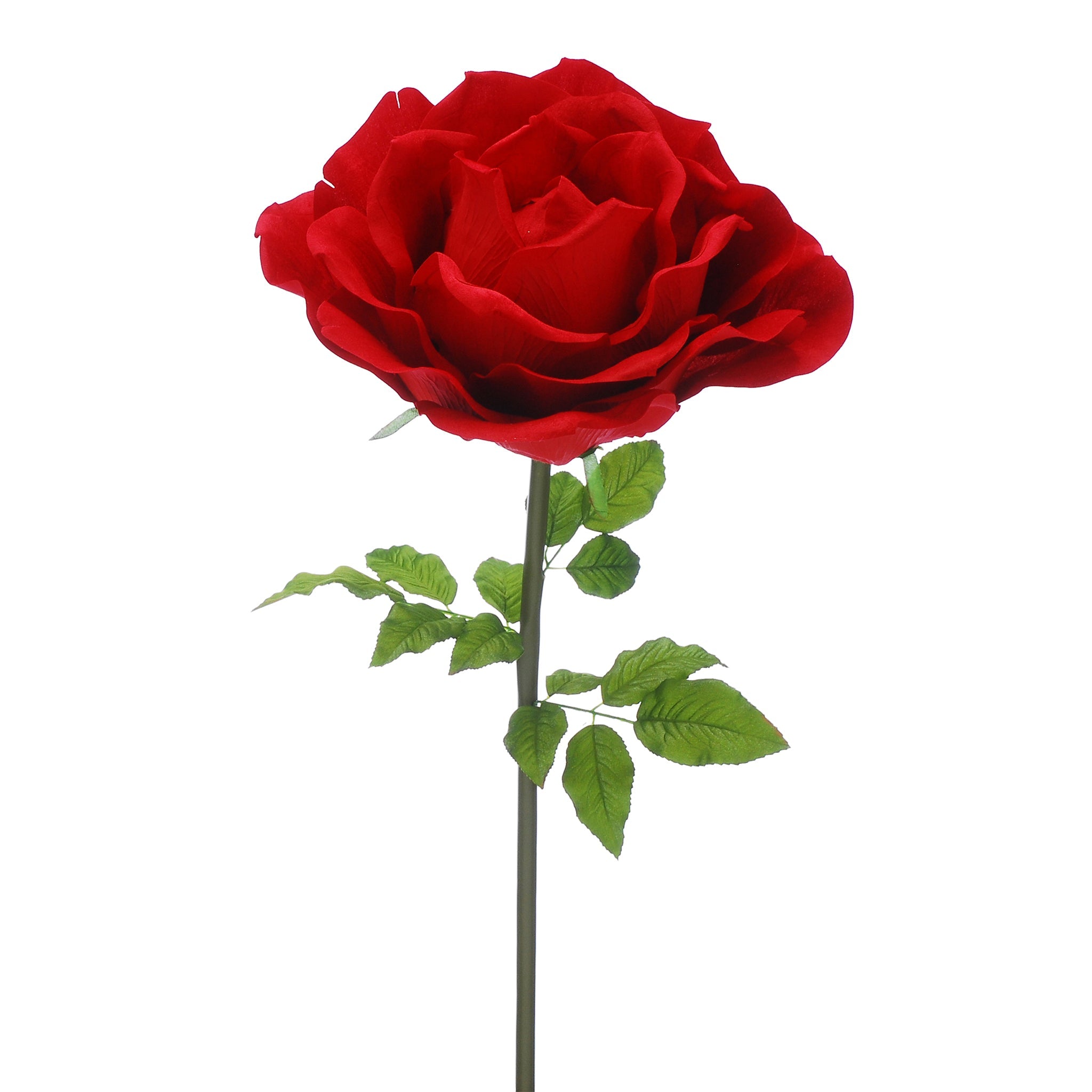 136cm red velvet rose stem