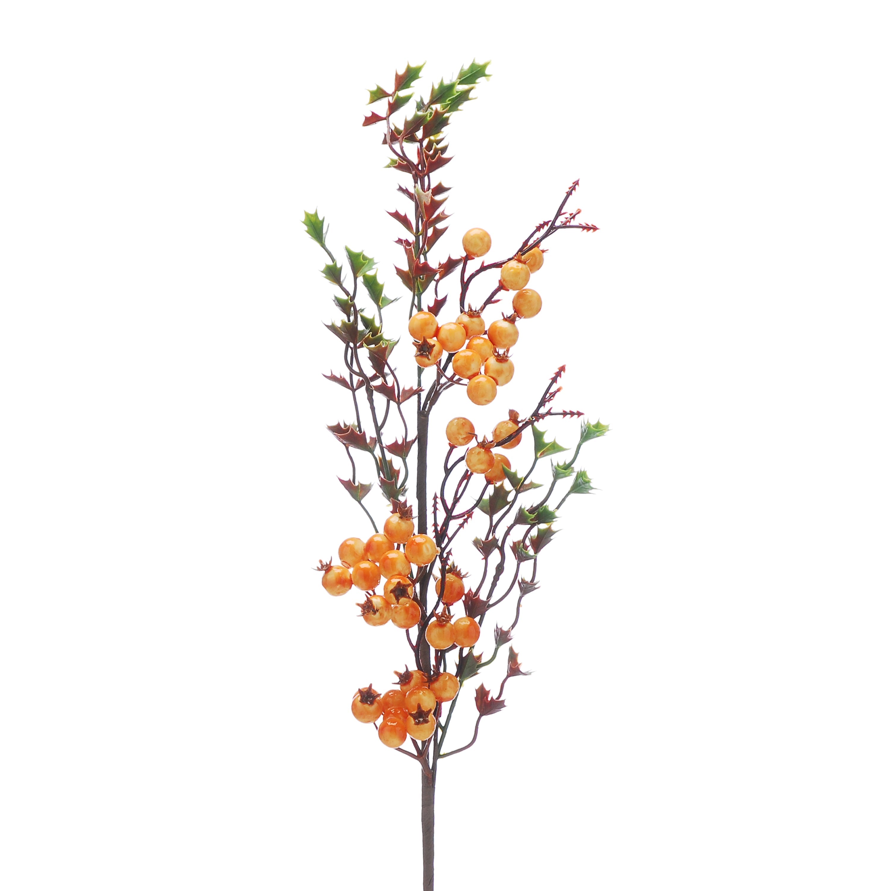 66cm orange berry harvest stem