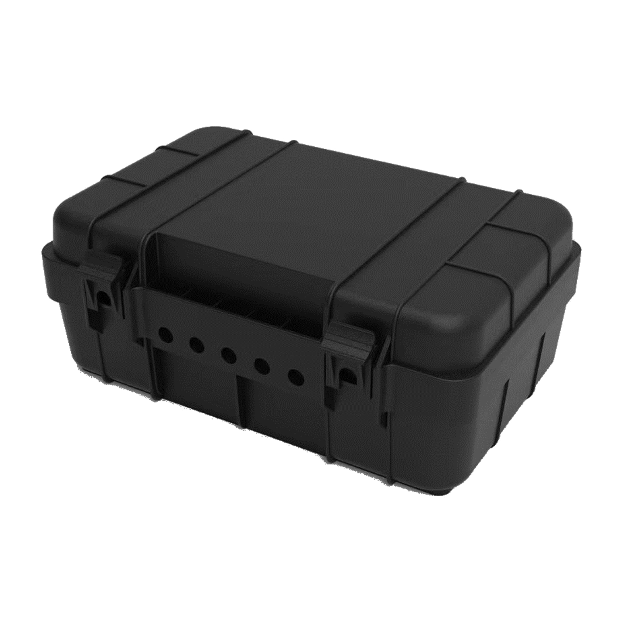 large black weatherproof connection box - Festive brand - with 4 way 5m extension cable - this is ip54 rated