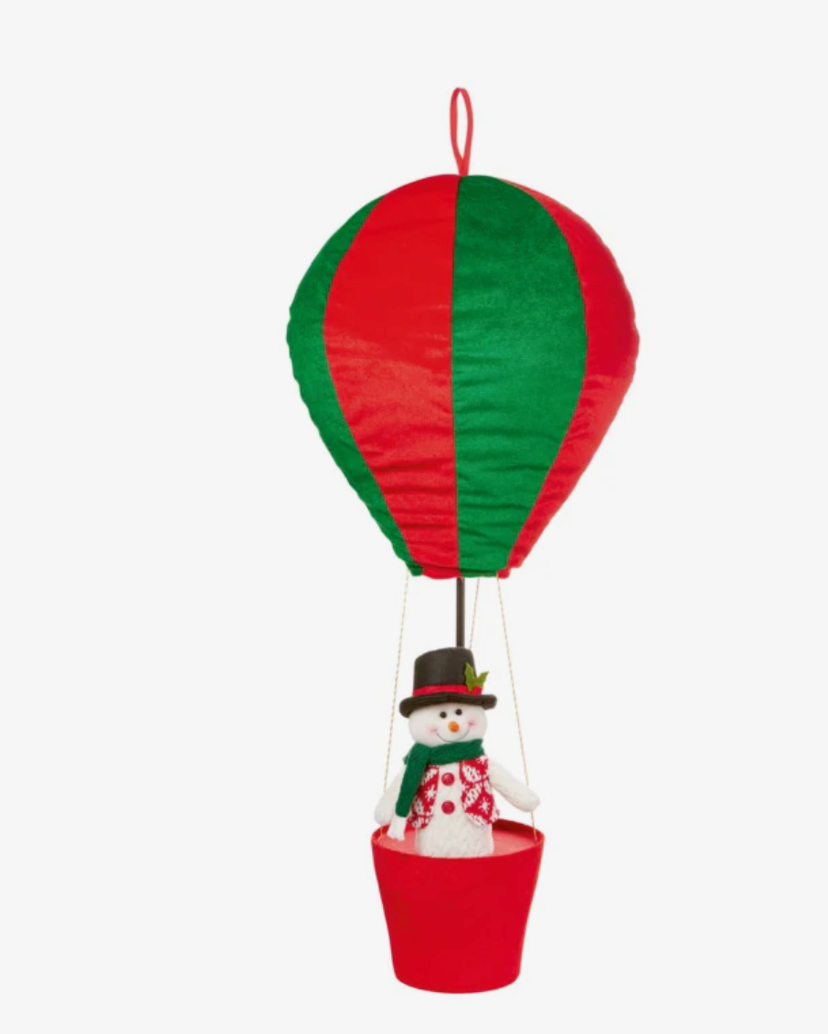 @48pc 1m Hot Air Balloon Christmas Character  - Snowman
