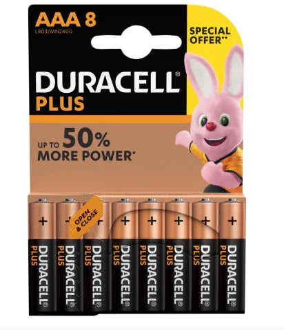 Duracell plus power AAA 8 pk special offer