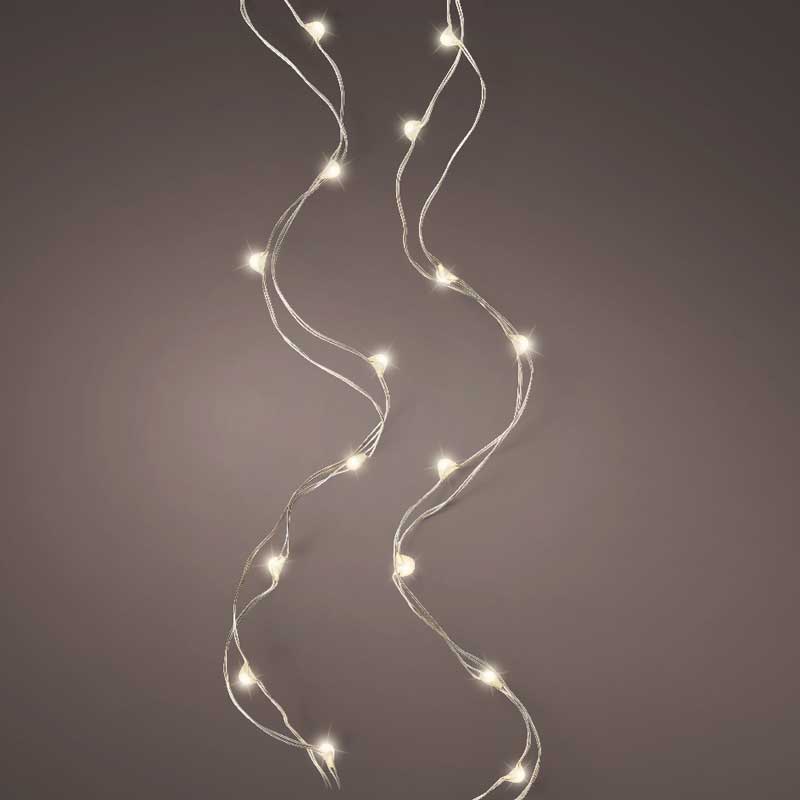 Micro LED stringlights 100 led warm white  steady BO indoor L.495cm