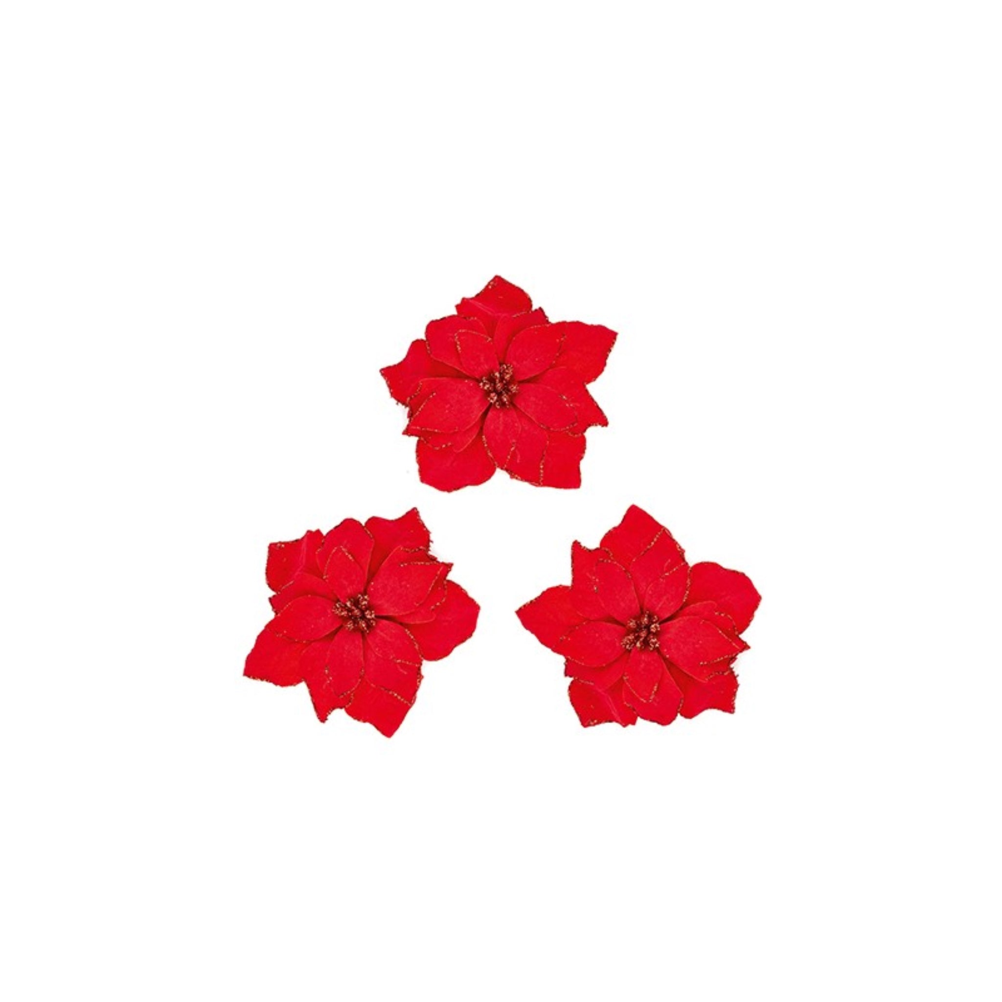 Red Poinsettia clip Shelf Unit