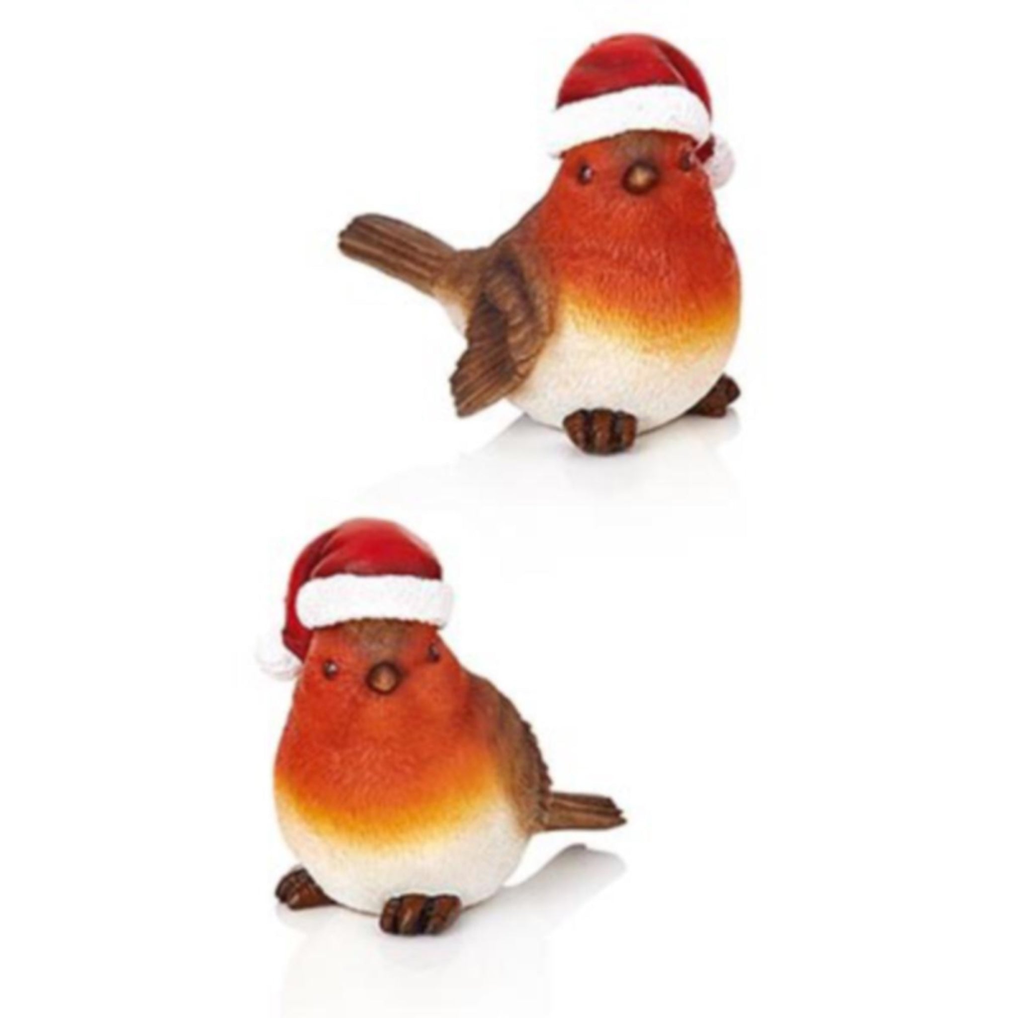 10cm Christmas Robin Dec 2 Asst